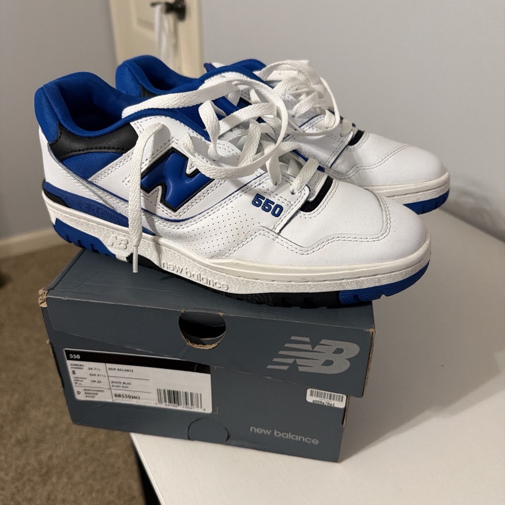New Balance 550 White and Blue